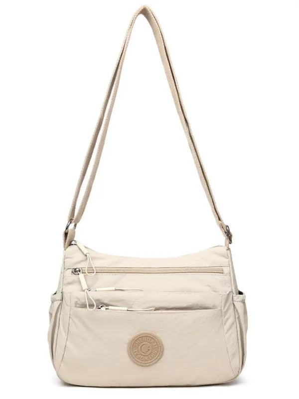👜 Women Solid Color Crossbody Bag ✨ Multi-Pocket Zipper Fashion Daily Bag