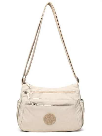 👜 Women Solid Color Crossbody Bag ✨ Multi-Pocket Zipper Fashion Daily Bag