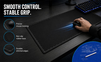 🖊️✨The Blueprint Deskmat Includes the Blueprint Marker💻🖱A Double-Sided Deskmat to Draw, Erase & Redraw As Needed. 📝