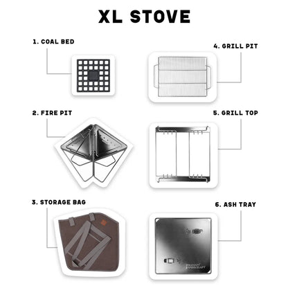 Flatpack Grill, Stove, & Pit（📦Free shipping）