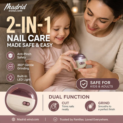 💅 2-in-1 Electric Nail Clipper & Smoother 🌟