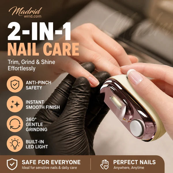💅 2-in-1 Electric Nail Clipper & Smoother 🌟