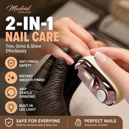 💅 2-in-1 Electric Nail Clipper & Smoother 🌟