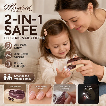 💅 2-in-1 Electric Nail Clipper & Smoother 🌟