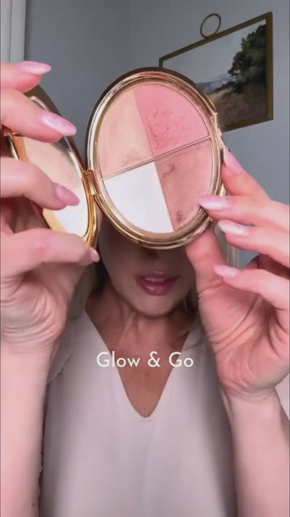 ✨ INSTANT GLOW GODDESS Eye & Cheek Palette 4-IN-1 Glow System