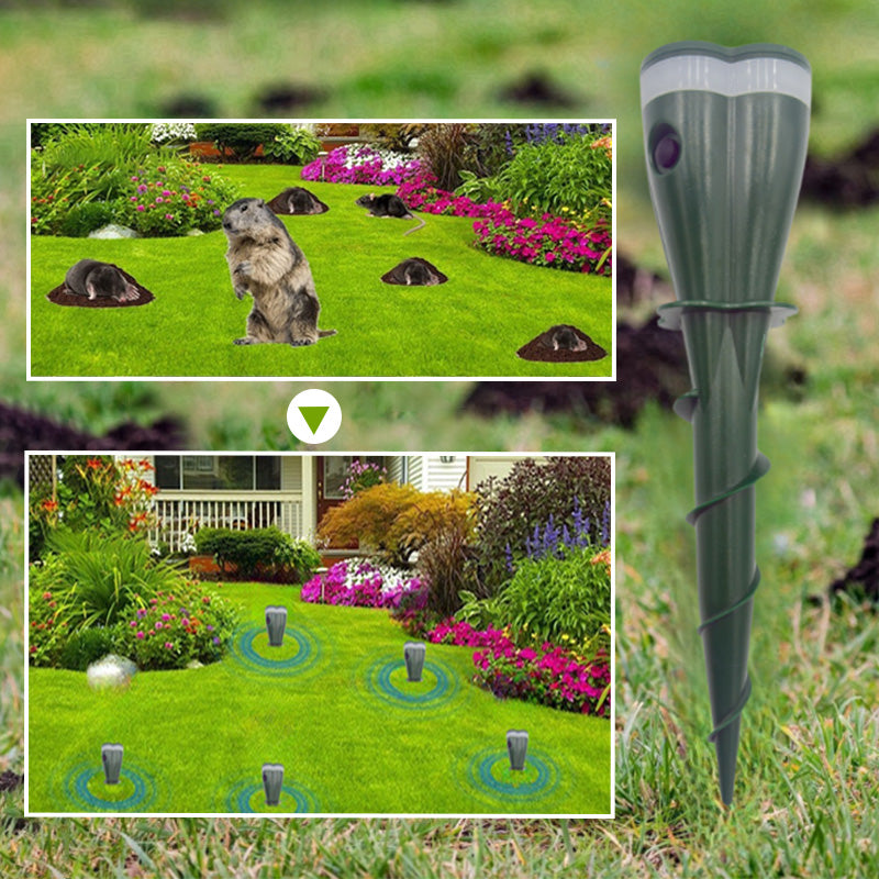 Solar Ultrasonic Outdoor Animal Repellent