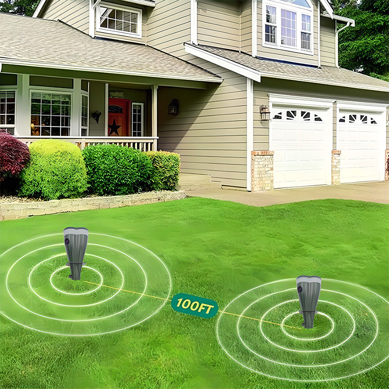 Solar Ultrasonic Outdoor Animal Repellent