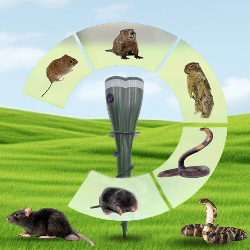 Solar Ultrasonic Outdoor Animal Repellent