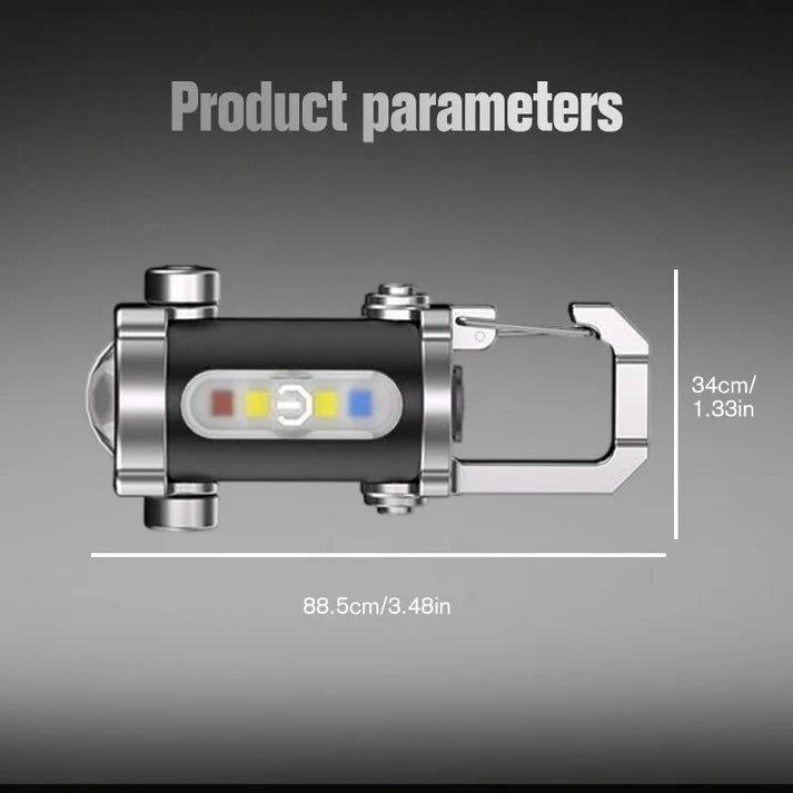 Portable Rechargeable Bright Keychain Flashlight