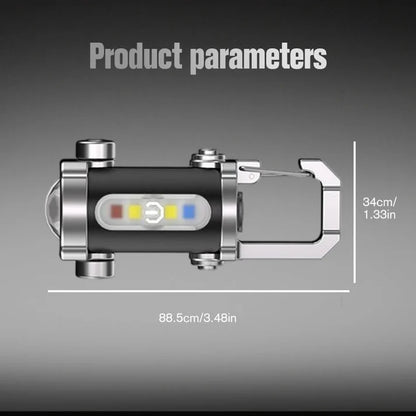 Portable Rechargeable Bright Keychain Flashlight