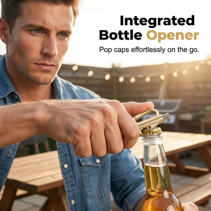 🥳2026 HOT SALE🥳💞50K+ SOLD!🔥🍾 50% OFF! Multifunctional Permanent Match Keychain – Windproof match + bottle opener + carabiner, premium zinc alloy. Light, compact & ready! 🗝️✨