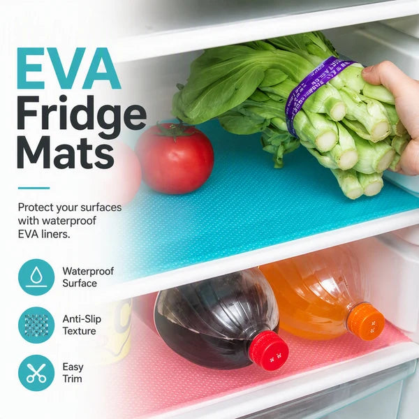🧊 50% OFF NOW! 🛡️ Waterproof Fridge Shelf Liners – Non-slip, easy-clean & food-safe – Keeps fridge shelves fresh & organized ✨