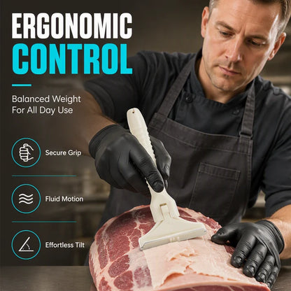 🥩🔥 50% OFF! Stainless Steel Meat Scraper – Easy Fat & Fascia Removal Tool for Beef & Pork 🔪